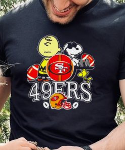 San Francisco 49ers T Shirt Snoopy Dog And Charlie Brown