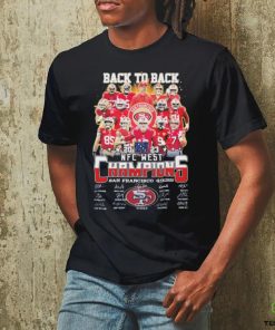 San Francisco 49ers Team Back To Back NFC West Division Champions Signatures Shirt 1 San Francisco 49ers Team Back To Back NFC West Division Champions Signatures Shirt