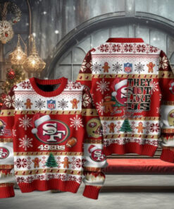 San Francisco 49ers They Not Like Us Christmas Happy Holidays Ugly Sweater