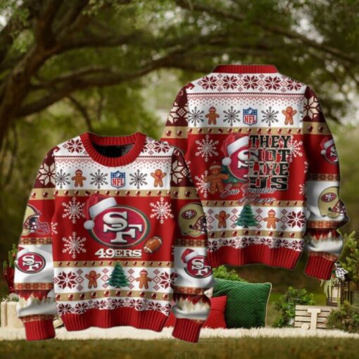San Francisco 49ers They Not Like Us Christmas Happy Holidays Ugly Sweater