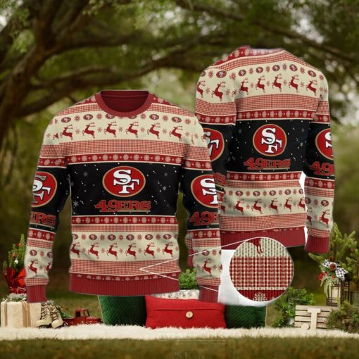 San Francisco 49ers Vintage Xmas Ugly Christmas Sweater