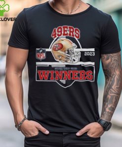 San Francisco 49ers Winners Champions 2023 Super Wild Card NFL Divisional Helmet Logo Shirt