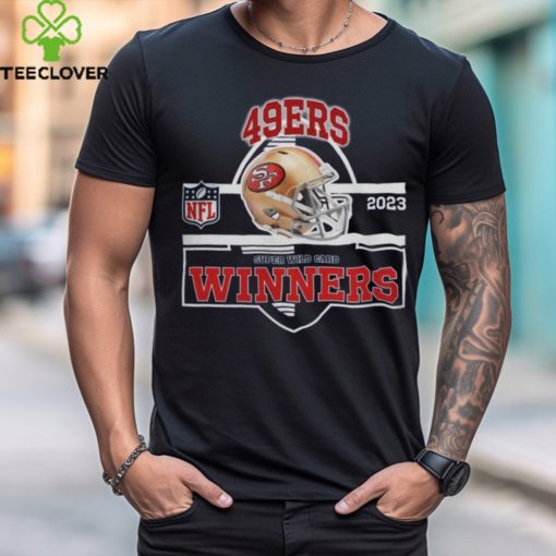 San Francisco 49ers Winners Champions 2023 Super Wild Card NFL Divisional Helmet Logo Shirt