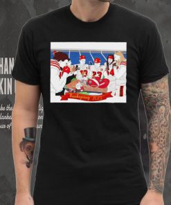 San Francisco 49ers cartoon party Thanksgiving 2023 shirt 6 San Francisco 49ers cartoon party Thanksgiving 2023 shirt