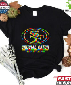San Francisco 49ers crucial catch intercept autism shirt