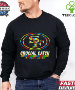 San Francisco 49ers crucial catch intercept autism shirt