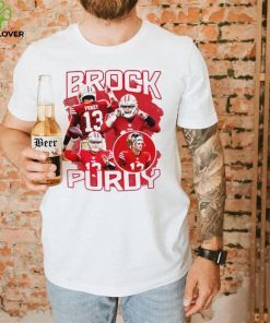 San Francisco 49ers football Brock Purdy number 13 player pose retro shirt 3 San Francisco 49ers football Brock Purdy number 13 player pose retro shirt