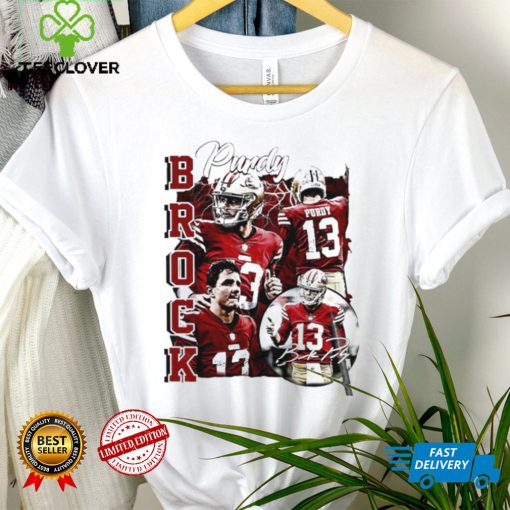 San Francisco 49ers football Brock Purdy player pose signature retro hoodie, sweater, longsleeve, shirt v-neck, t-shirt