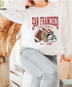 San Francisco 49ers football est. 1946 NFL helmet logo shirt