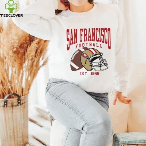 San Francisco 49ers football est. 1946 NFL helmet logo hoodie, sweater, longsleeve, shirt v-neck, t-shirt