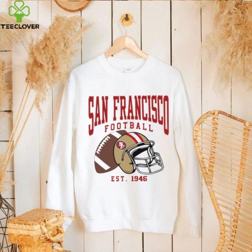 San Francisco 49ers football est. 1946 NFL helmet logo hoodie, sweater, longsleeve, shirt v-neck, t-shirt