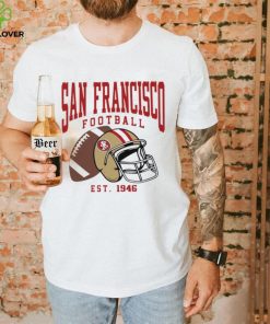 San Francisco 49ers football est. 1946 NFL helmet logo hoodie, sweater, longsleeve, shirt v-neck, t-shirt