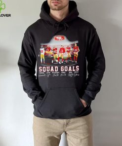 San Francisco 49ers football squad goals Samuel Aiyuk McCaffrey Purdy Bosa Kittle signatures hoodie, sweater, longsleeve, shirt v-neck, t-shirt