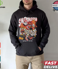 San Francisco 49ers skeleton faithful to the bay graphic shirt