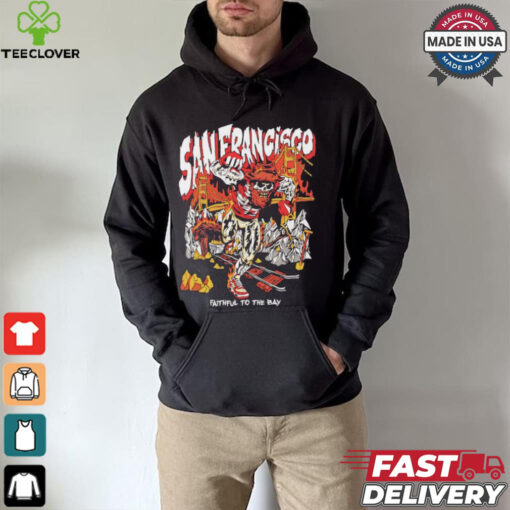 San Francisco 49ers skeleton faithful to the bay graphic shirt