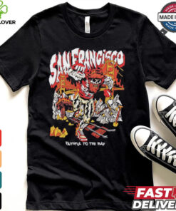 San Francisco 49ers skeleton faithful to the bay graphic shirt