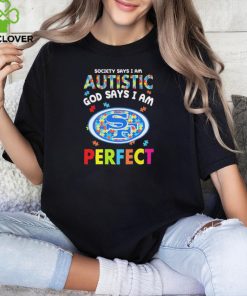 San Francisco 49ers society says I am Autistic god says I am perfect hoodie, sweater, longsleeve, shirt v-neck, t-shirt