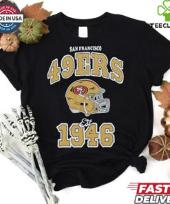 San Francisco 49ers x Aleali May Black T Shirt 1 San Francisco 49ers x Aleali May Black T Shirt