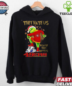 San Francisco 49ers x Grinch They hate us because they ain’t us helmet shirt