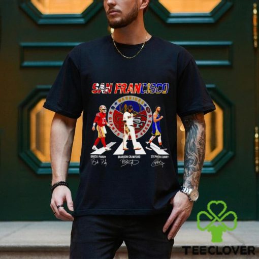 San Francisco Brock Purdy Brandon Crawford Stephen Curry signatures shirt