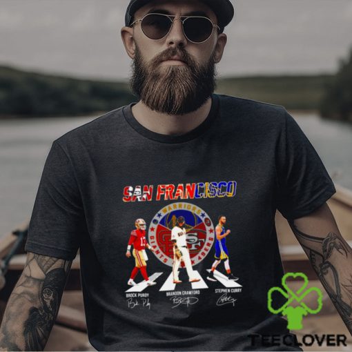 San Francisco Brock Purdy Brandon Crawford Stephen Curry signatures shirt