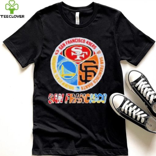 San Francisco City San Francisco 49Ers And San Francisco Giants And Golden State Warriors Logo 2023 shirt