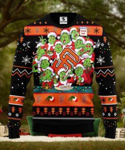 San Francisco Giants 12 Grinch Xmas Day Christmas Ugly Sweater