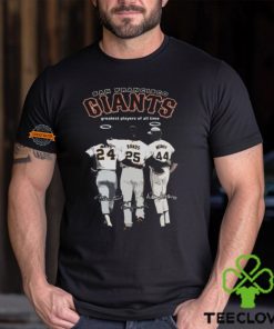 San Francisco Giants Greatest Players Of All Time Mays, Bonds And Mccovey T Shirt