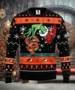 San Francisco Giants Grinch Christmas Ugly Sweater Christmas Gift For Fans Party Hoiliday Gift