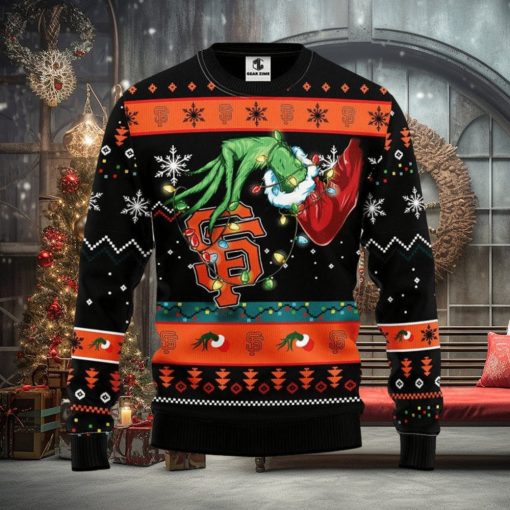 San Francisco Giants Grinch Christmas Ugly Sweater Christmas Gift For Fans Party Hoiliday Gift
