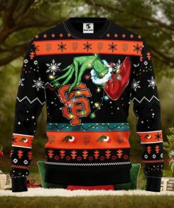 San Francisco Giants Grinch Christmas Ugly Sweater Christmas Gift For Fans Party Hoiliday Gift