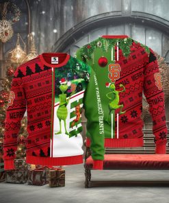 San Francisco Giants Grinch & Scooby doo Christmas Ugly Sweater 1