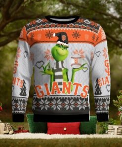 San Francisco Giants Grinch Snowflake Pattern Ugly Sweater Christmas