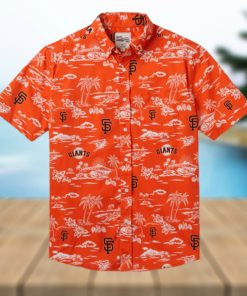 San Francisco Giants Kekai Performance Button Front Hawaiian Shirt Beach Summer Shirt 49ers Hawaiian Shirt