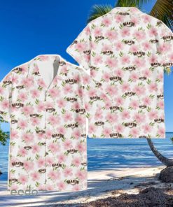 San Francisco Giants Light Pink Hibiscus White Background 3D Hawaiian Shirt Gift For Fans