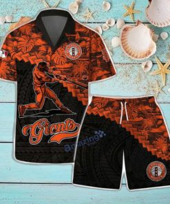 San Francisco Giants MLB Flower 3D Life Style Summer Hawaiian Shirt & Short