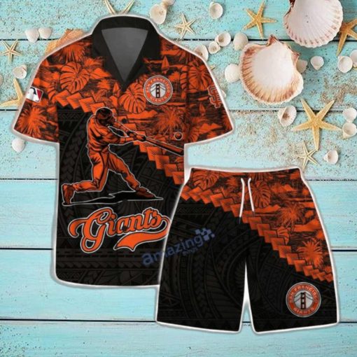 San Francisco Giants MLB Flower 3D Life Style Summer Hawaiian Shirt & Short