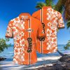 New York Mets Red Hibiscus Gray Leaf Beige Background 3D Hawaiian Shirt Gift For Fans