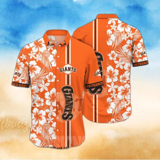 San Francisco Giants MLB Flower Unisex Full Printed Hawaiian Shirt