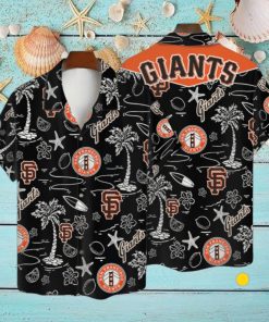 San Francisco Giants MLB Logo Tropical Design Hawaiian Shirt & Short