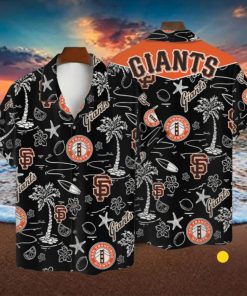 San Francisco Giants MLB Logo Tropical Design Hawaiian Shirt & Short