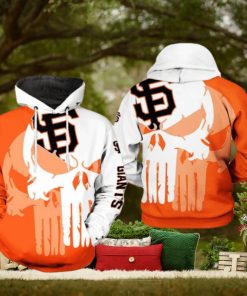 San Francisco Giants MLB Team Skull 3D Printed Hoodie