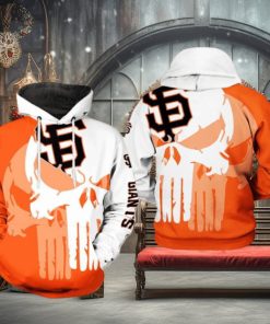 San Francisco Giants MLB Team Skull 3D Printed Hoodie