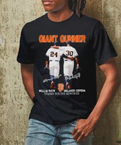 San Francisco Giants Orlando Cepeda Willie Mays Giant Gunner T Shirt