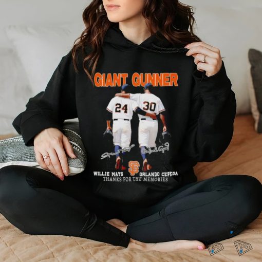 San Francisco Giants Orlando Cepeda Willie Mays Giant Gunner T Shirt