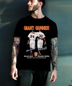 San Francisco Giants Orlando Cepeda Willie Mays Giant Gunner T Shirt