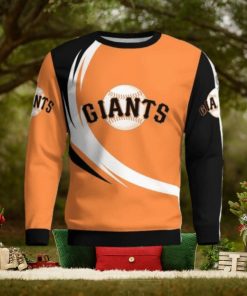 San Francisco Giants Simple Vintage 3D Sweater Christmas Gift For Fans