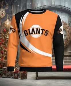 San Francisco Giants Simple Vintage 3D Sweater Christmas Gift For Fans