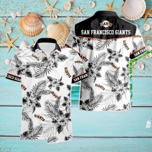 San Francisco Giants Tropical Floral Logo Hawaiian Shirt