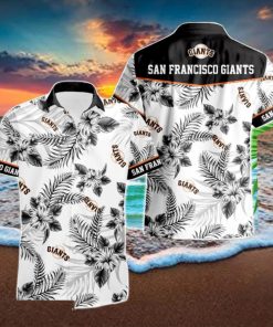 San Francisco Giants Tropical Floral Logo Hawaiian Shirt